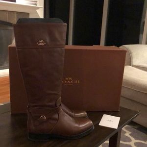 Coach leather boots size 9